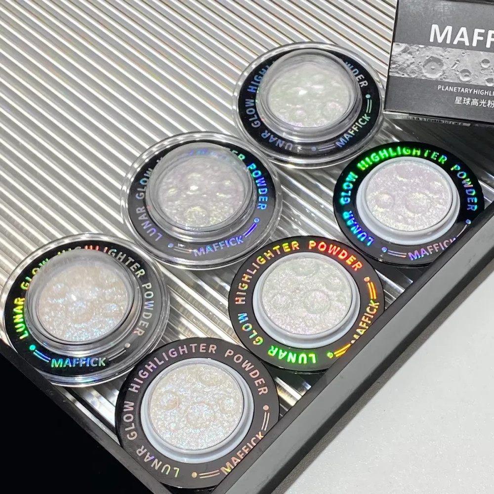 MAFFICK Multicolor Planet Pearl Highlighter, natürlich konturierend, aufhellend, Ihr Ganzkörper in drei Maßen