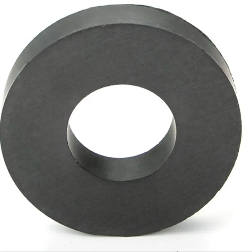 Magnete in Ferrite ad anello da 2 pezzi 70x10mm foro 32mm magneti permanenti 70mm x 10mm altoparlante rotondo nero ceramica magnetica 70*10