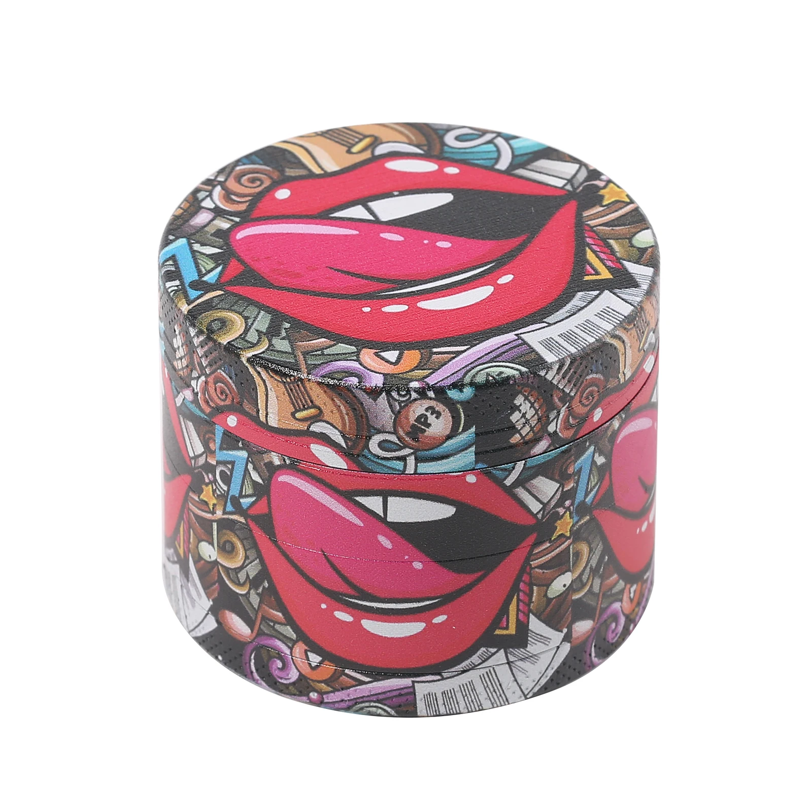 Red Lip and Graffiti 2inch/50mm Herb Grinder