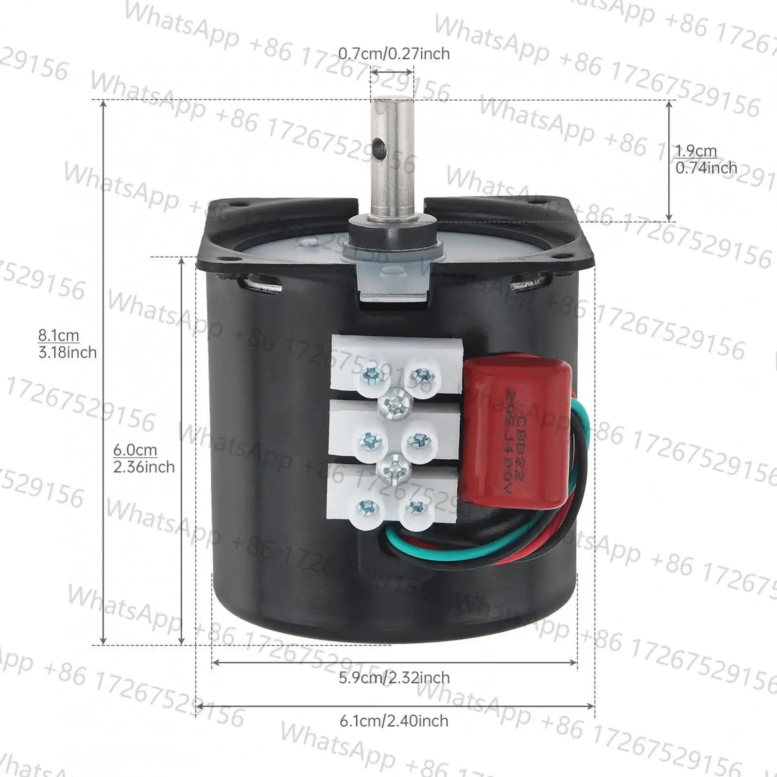 60KTYZ Synchronous Gear Motor 110/220V 2.5RPM/5/10/15/20/30/50/60/80RPM CW/CCW High Torque Permanent Magnet Micro Electric Motor
