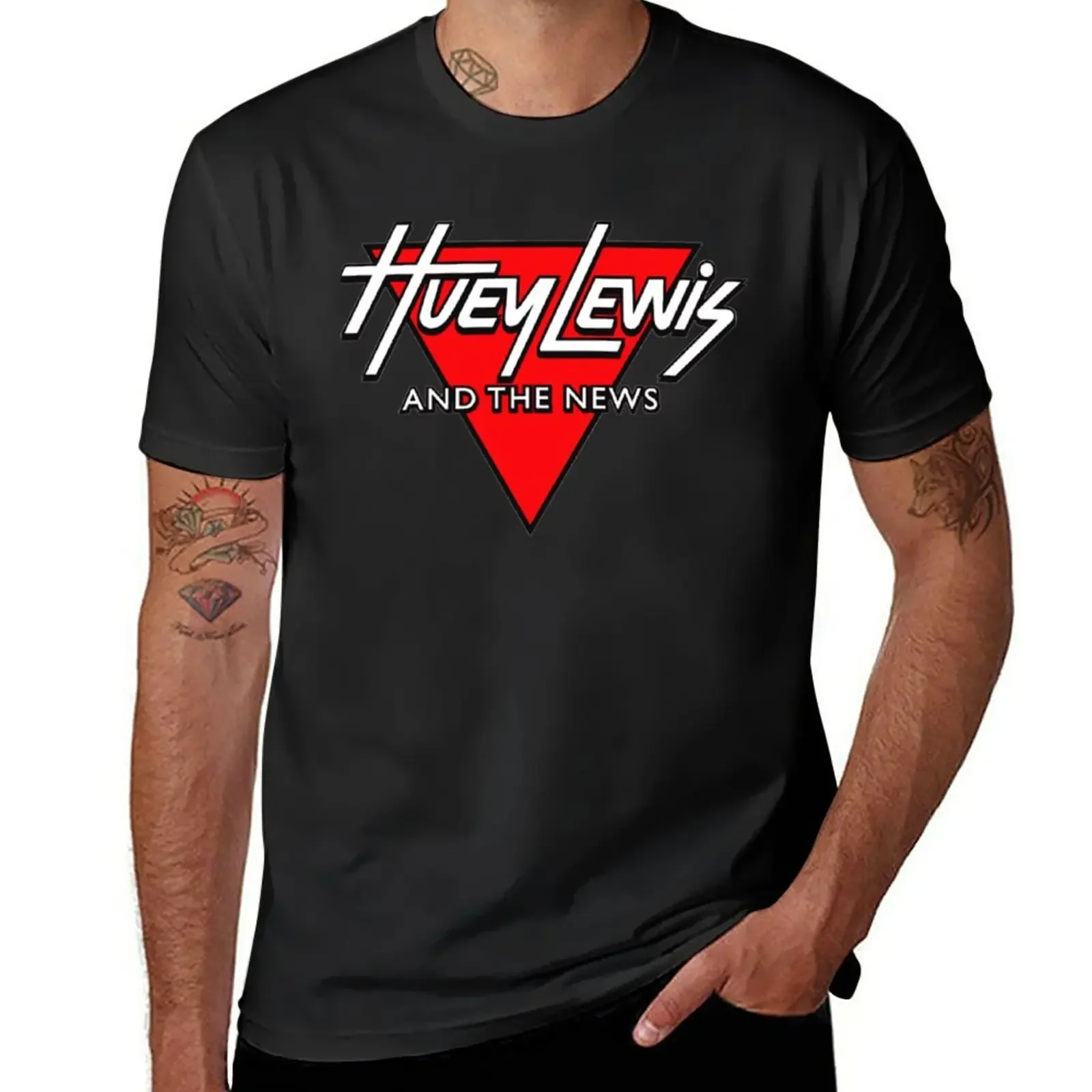 Huey Lewis - Band Legend T-Shirt tops plain T-shirt men