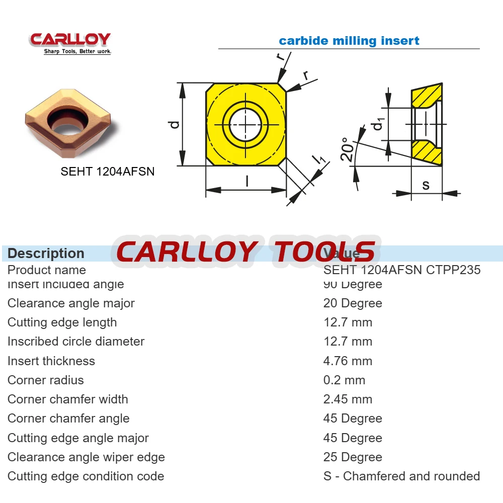 

SEHT1204AFSN SEHT1204 SEHT12 SEHT 1204AFSN OP1215 OP1315 Фрезерные пластины для режущего инструмента