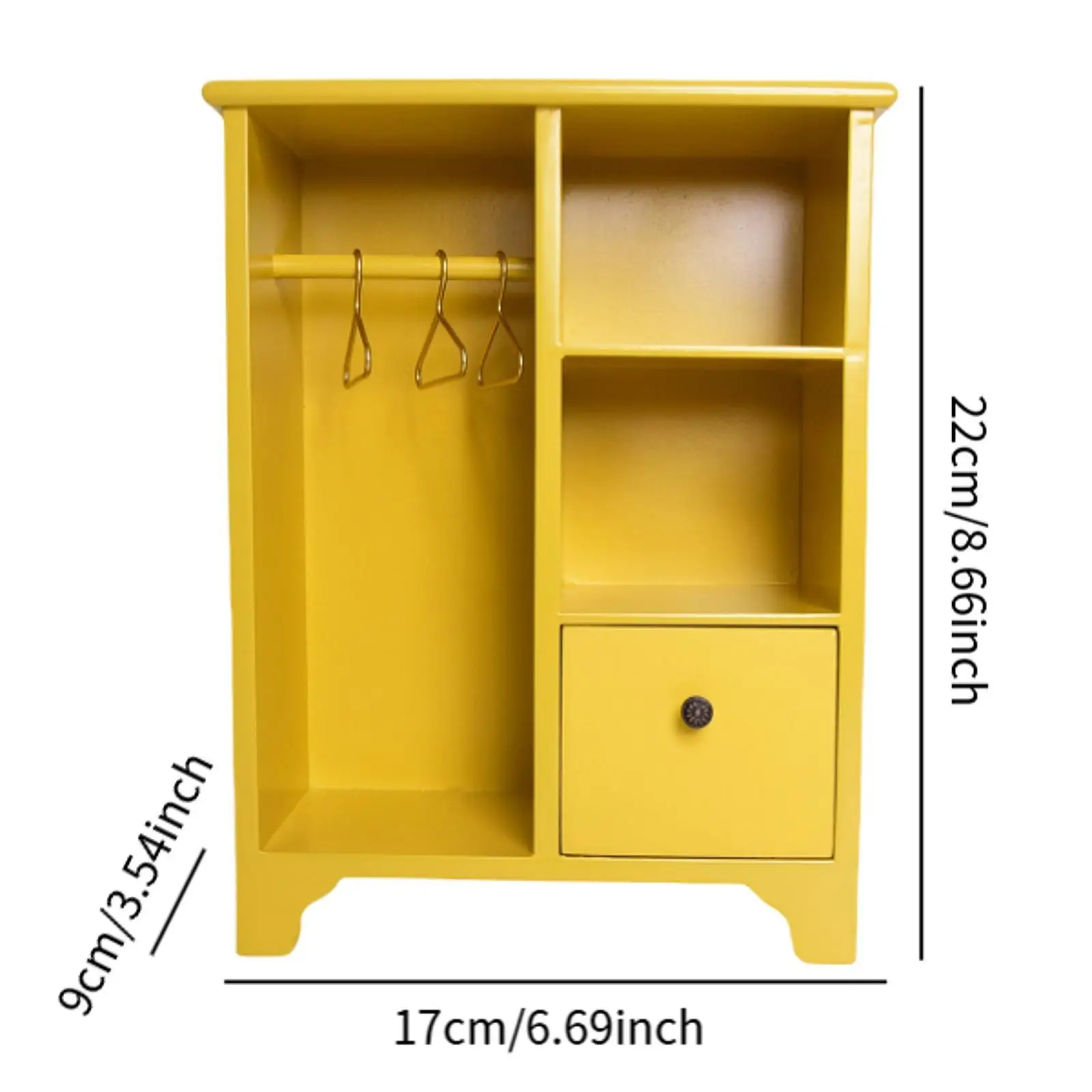 1:12 poppenhuis kledingkast miniatuur houten meubilair fantasiespel speelgoed pop speelgarderobe