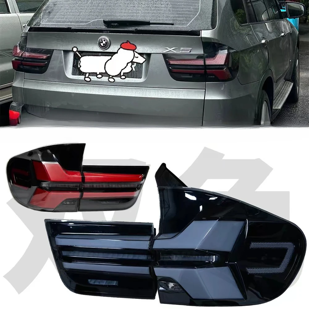 

Car LED Taillight For BMW X5 E70 2007-2013 Yellow Turn Signal Upgraded To 2023 Style Taillights Plug And Play Car Accessorie