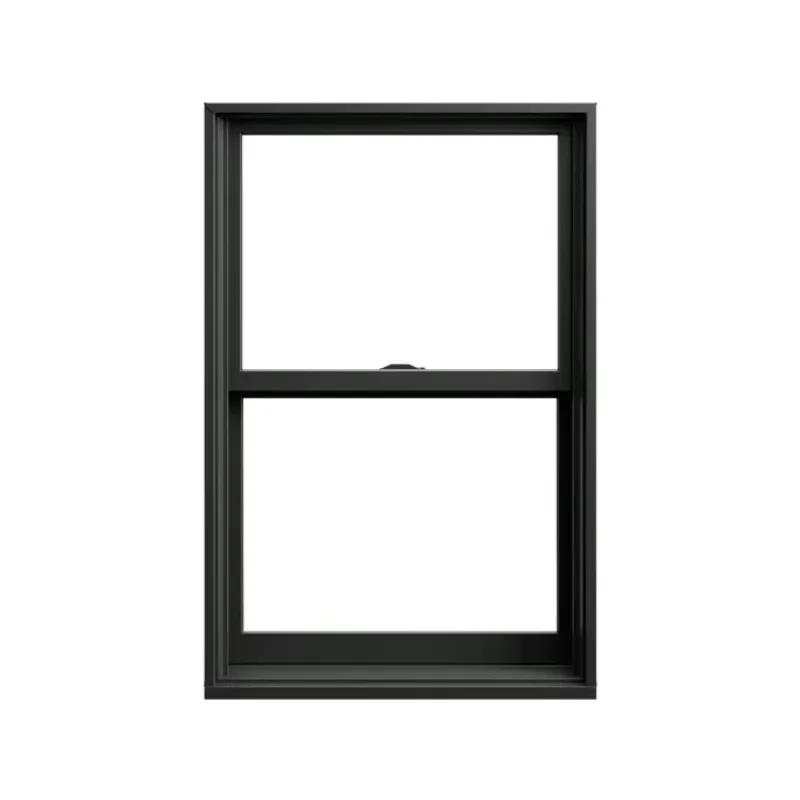 

Easy Cleaning Glass Pane Sash Window Aluminum Single Sliding up Black House Windows Double Hung