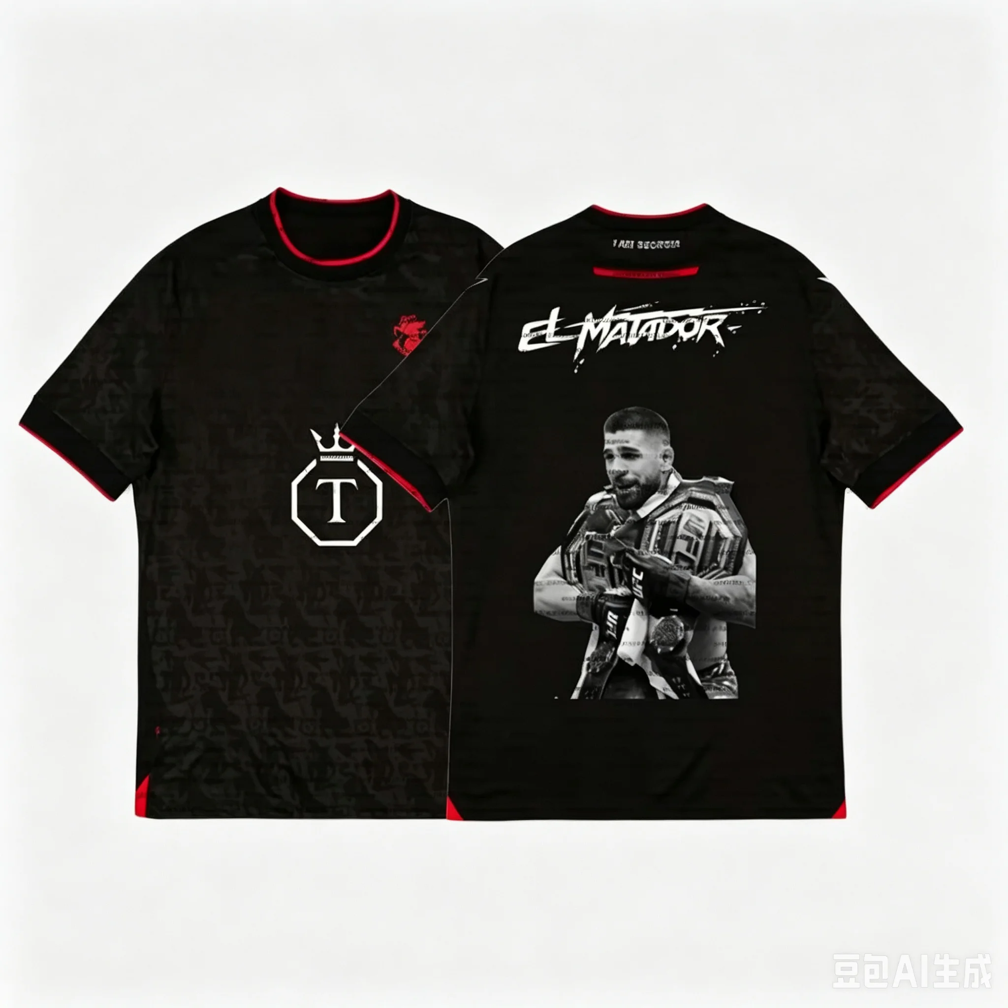 Sommer Neuheit Ilia Topuria Sonderedition MMA Fußball-Shirt Herren Übergroßes Fitness-Training Atmungsaktives Sport-T-Shirt ﻿ Kinder – Detail 4