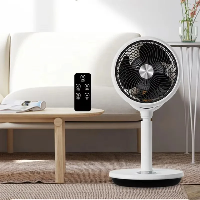 

Intelligent standing fan 55w 3D oscillating height adjustable vertical air circulation fan