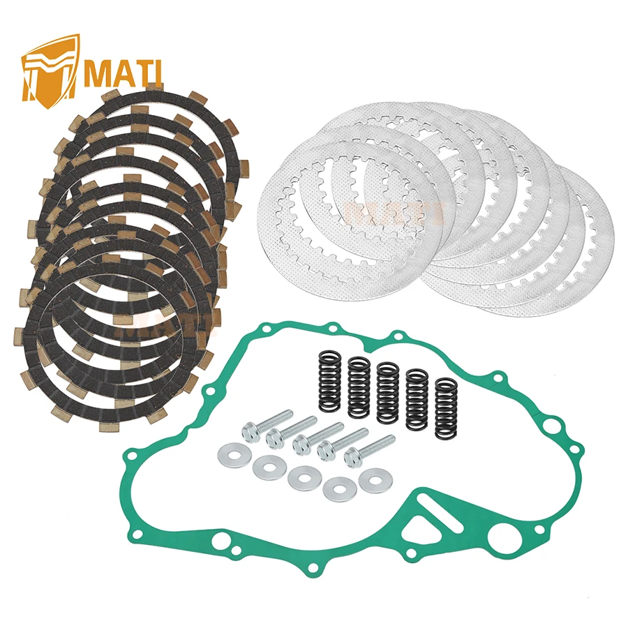 

M MATI Clutch Friction Plates Kit w/Gasket for Yamaha YZ250F 2014-2018 5XC-16321-00-00 5NL-16325-00-00