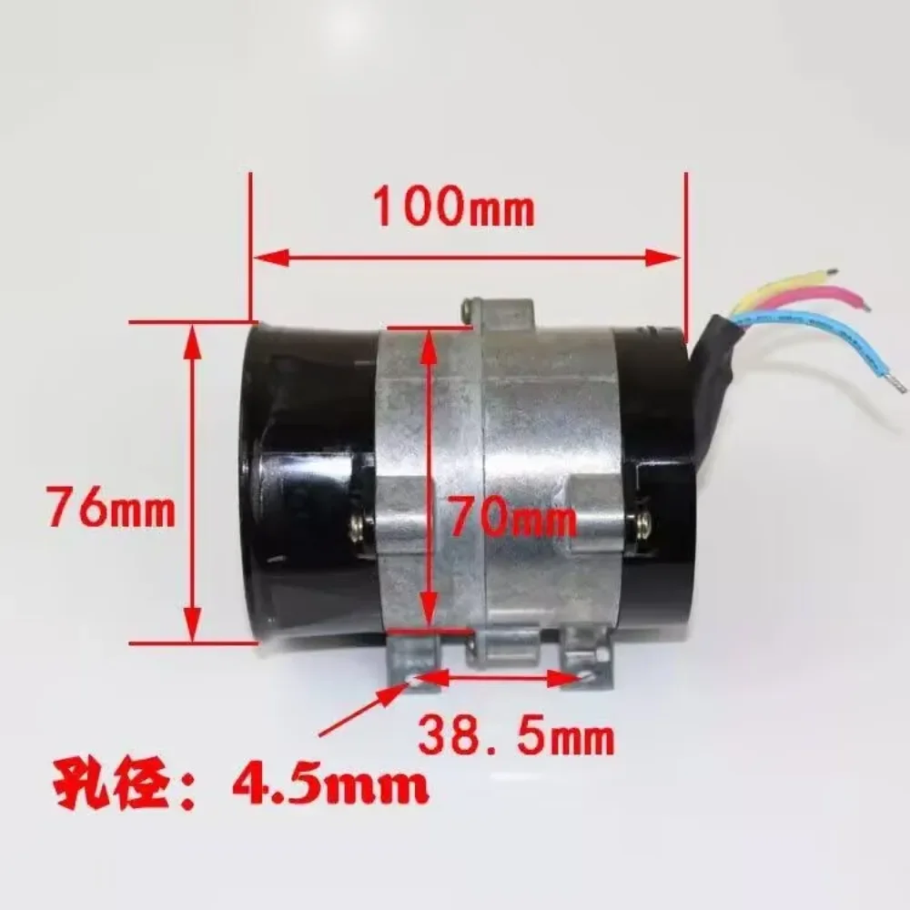 1PC 12V High-Power Electric Turbocharger Metal Ducted DC Brushless Motor for Car Modification 380W Voltage Range 7.4V-16.8V Curr