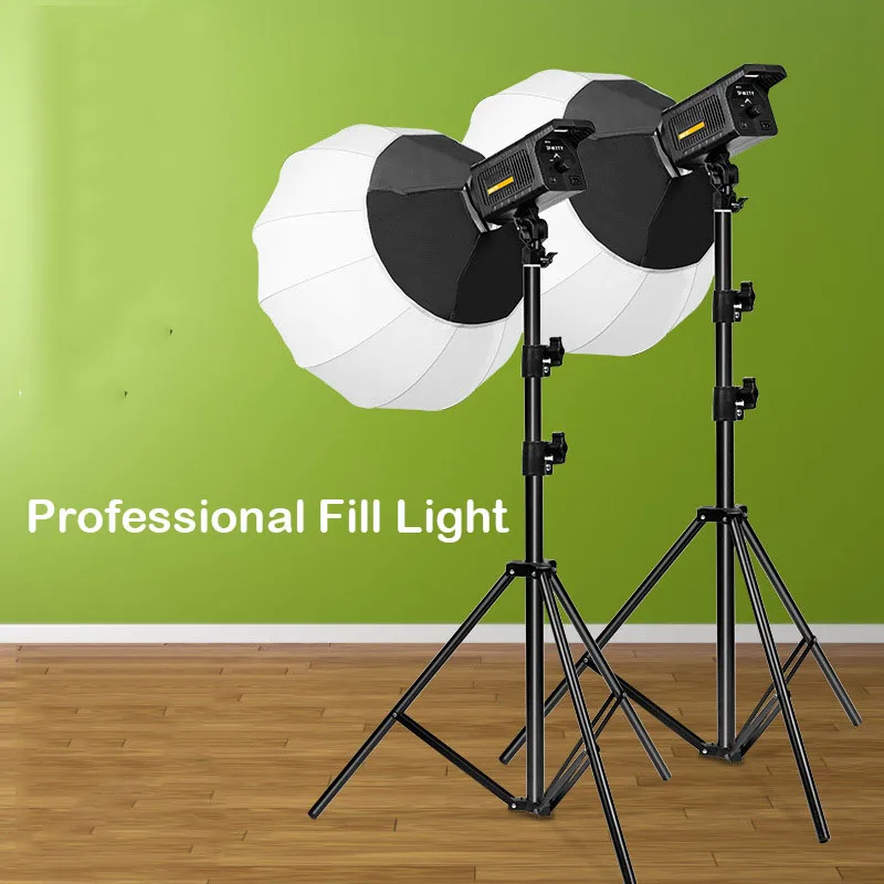 COB Photography Light Kit 300W LED Video Studio Daylight-Balanced Lamp Portrait Flash Studio Accessories Soft box 3 Colors Light