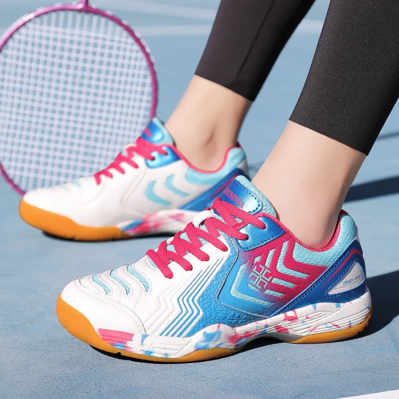 Men Badminton Shoes Volleyball Shoes Trainers Sports Professional Athletic Shoes Ping Pong Sneakers Breathable Table Tennis