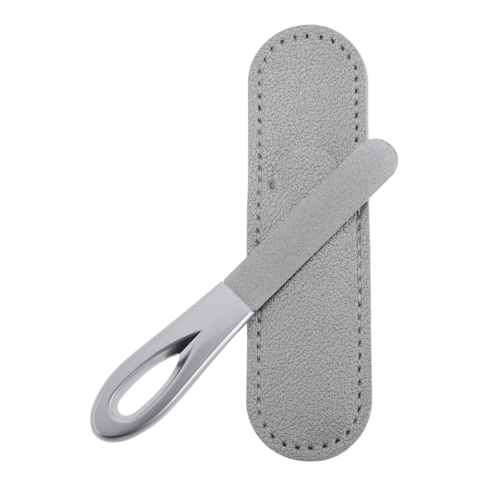 

Double Sided Mini Files 1 Set Fingernail Toe File With Pu Case Anti-Slip Handle Portable Grinding File For Manicure Salon Home
