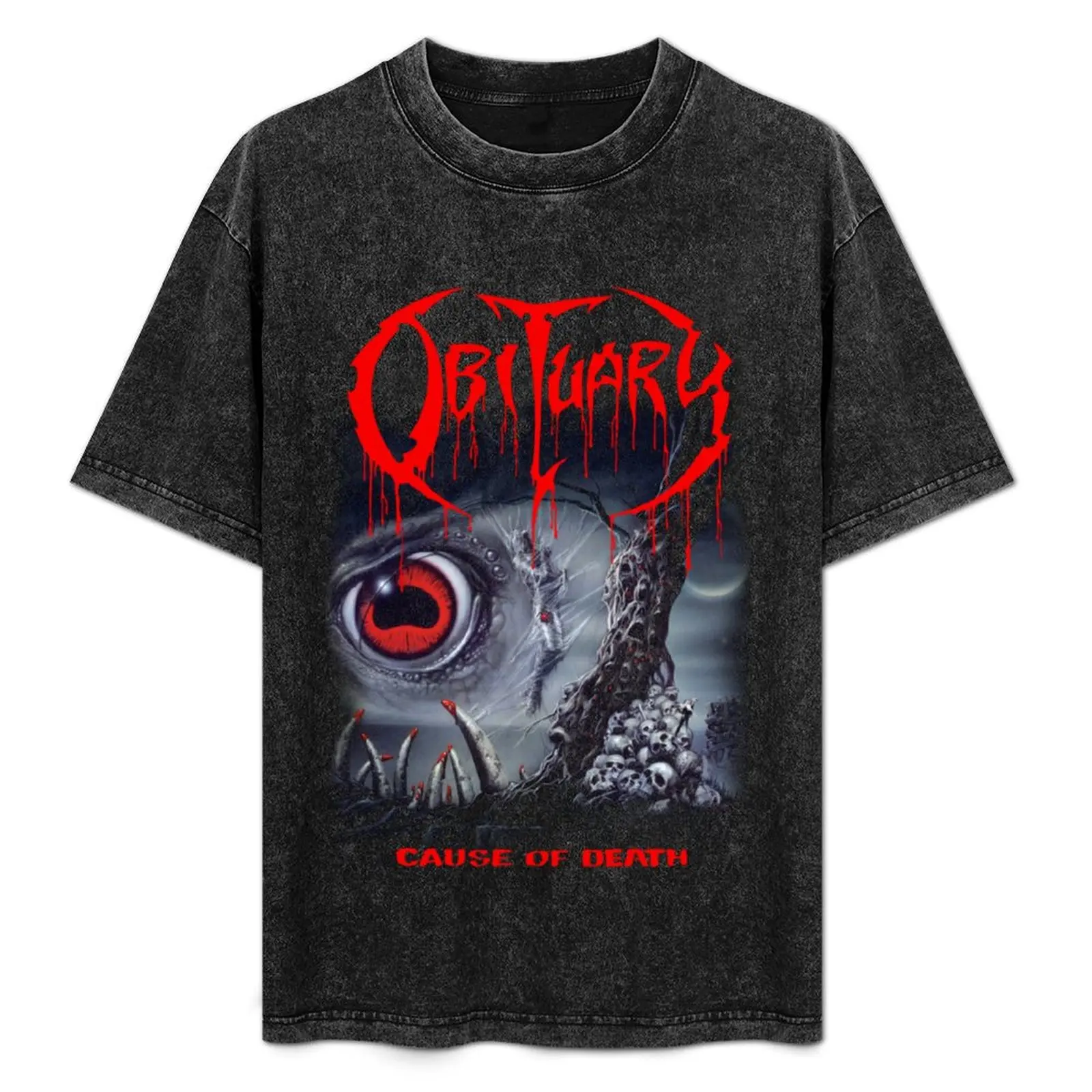 Obituary - Cause of Death Classic Old School US Death Metal Perfect T-Shirt cheap stuff sports fans oversized t shirts for men