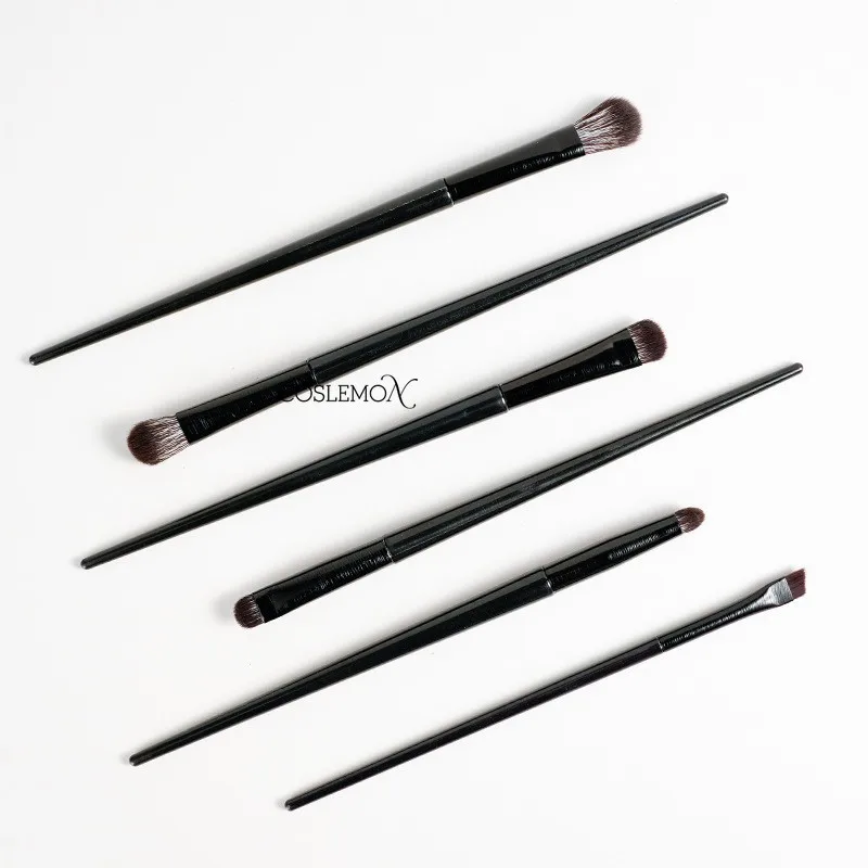 5/6pcs Makeup Brush Set Lying Silkworm Contour Eyeliner Blade Eye Details Brushes Small Soft Hair Eyes Cosmetic Beauty Tools