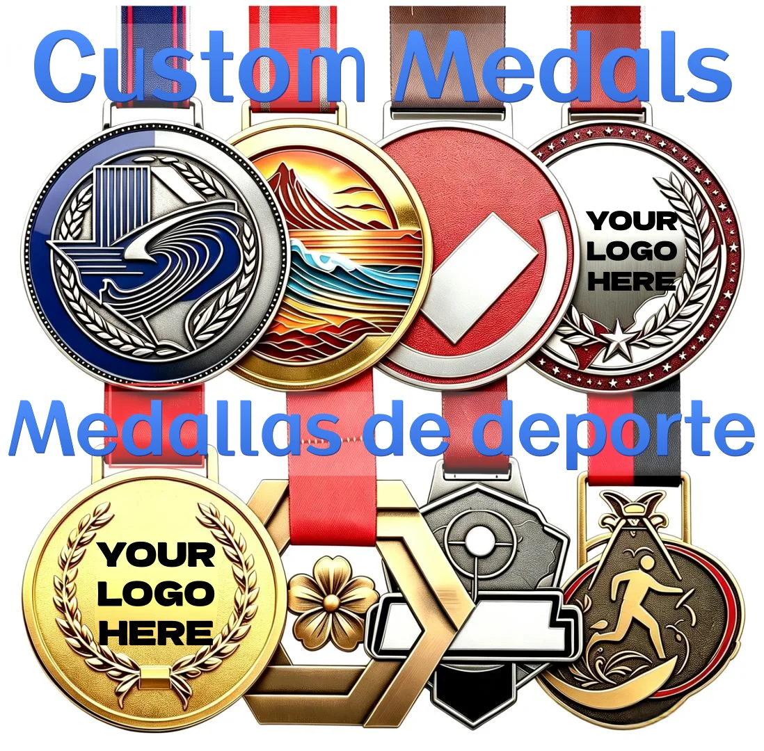 Medal and Award Makes Custom 2D Gold Plated Blank Weightlifting Medals Sports Award Athletics Event