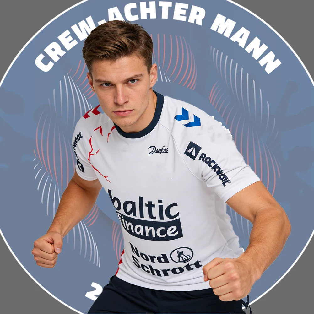 Camiseta de Balonmano Flensburg 2026 para Hombre y Mujer, Ropa Deportiva Juvenil para Niños, Uniforme de Entrenamiento, Jersey de Balonmano Transpirable de Secado Rápido