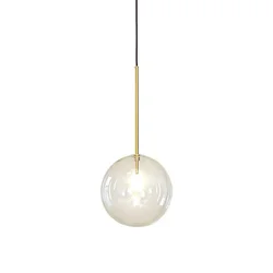 Modern Transparent Glass Lamp Shade Chandelier Nordic Creative Simple Design Dining Room Attic Bedroom Decoration Light Fixture