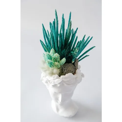 Besa Flowers Turquoise and Feather Detail Helen Arrangement