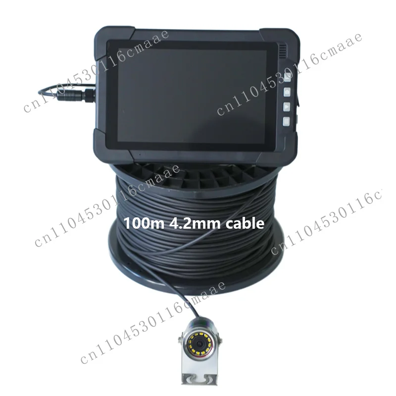 5MP CMOS Sensor Waterproof Underwater Well Inspection Camera H.264 SD Card Night Vision Wide Angle 100M Cable 1 Year Warranty