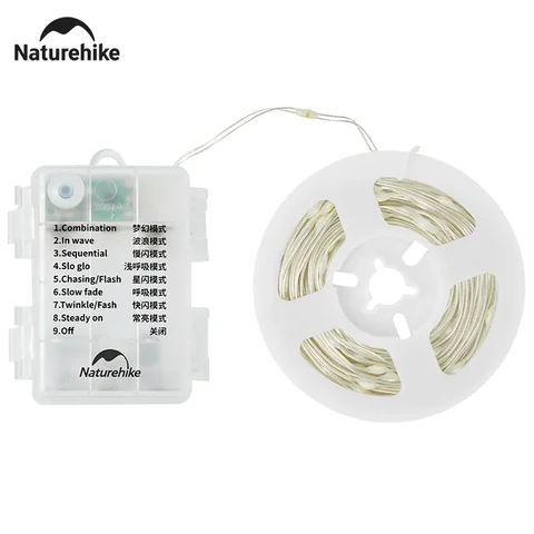 Naturehike LED гирлянда для кемпинга 10 м 8 режимов