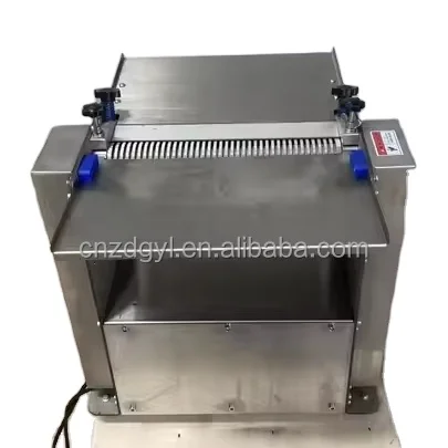 Industrial Pig Rind Peel Meat Cutting Machine Fat Remove Cut Peeler Automatic Meat Slicer Machine Lamb Pork Skin Slicing Machine
