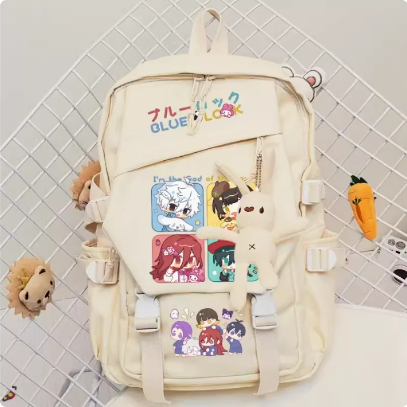 BLUE LOCK Nagi Seishiro Chigiri Hyoma  Schoolbag Fashion Casual Belt Teenagers Student Backpack Handbag B1616