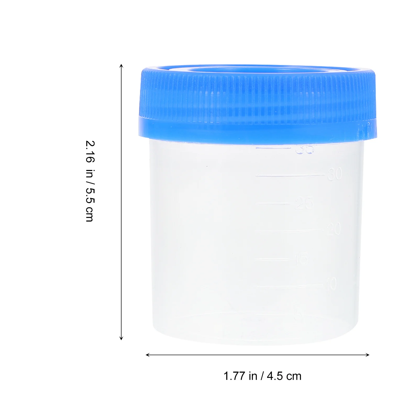 

25Pcs Fecal Urine Cups Leak Proof Medical Specimen Container with Cover for Urine Sample Collection Lab Home Fecal Scale Cups