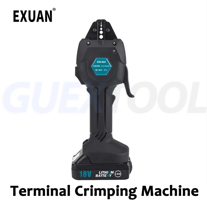 

EW-50X Rechargeable Crimping Pliers Pre insulated Tube Type Bare Terminal Crimping Machine Portable Electric Cold Crimping Tools