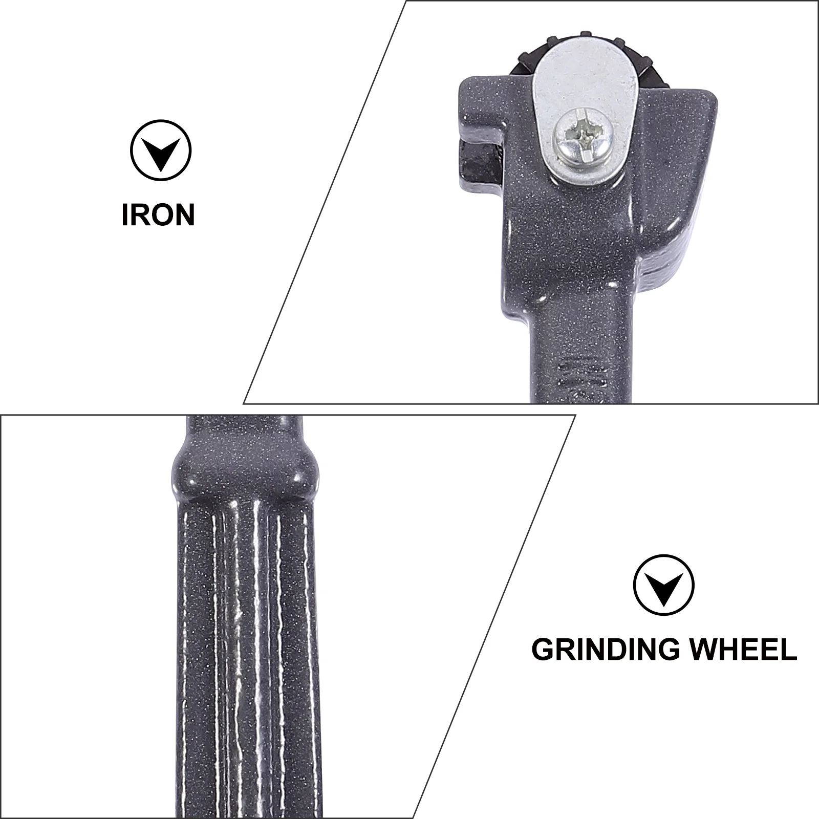 

1pc Handheld Grinding Trimmer Iron Material Sand Wheel Dresser Durable Professional Tool Star-Tooth Cutters Firm Control Dark