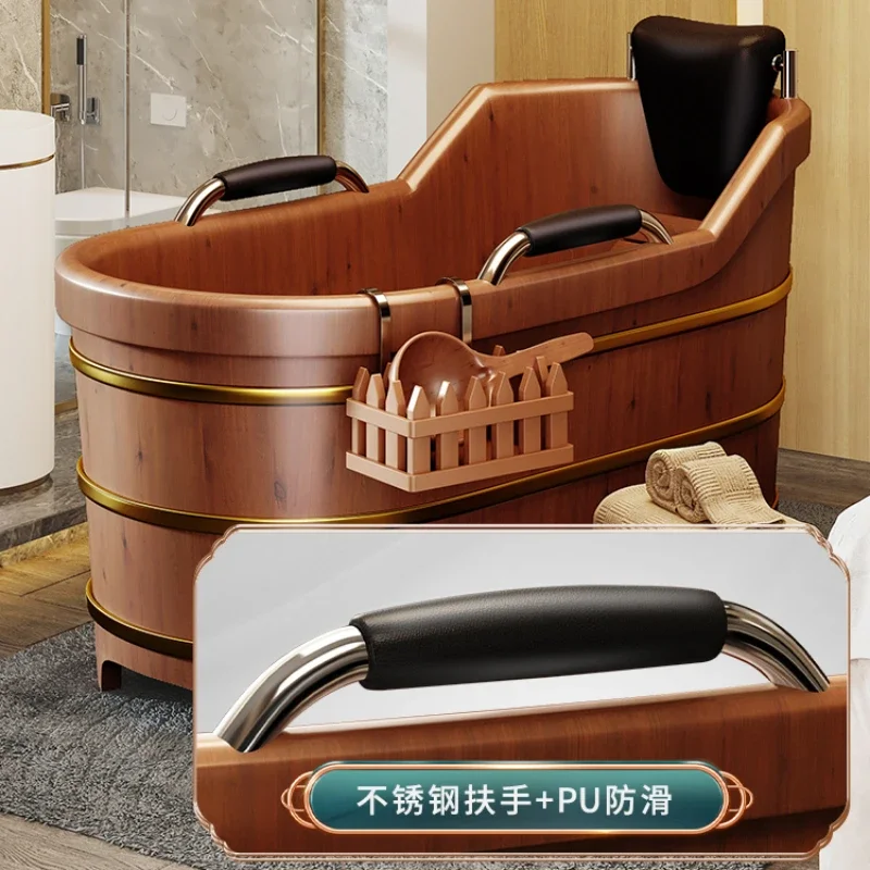 

Fumigation Bath Barrel Bath Barrel Armrest Adult Body Bath Bucket Bathtub Basin