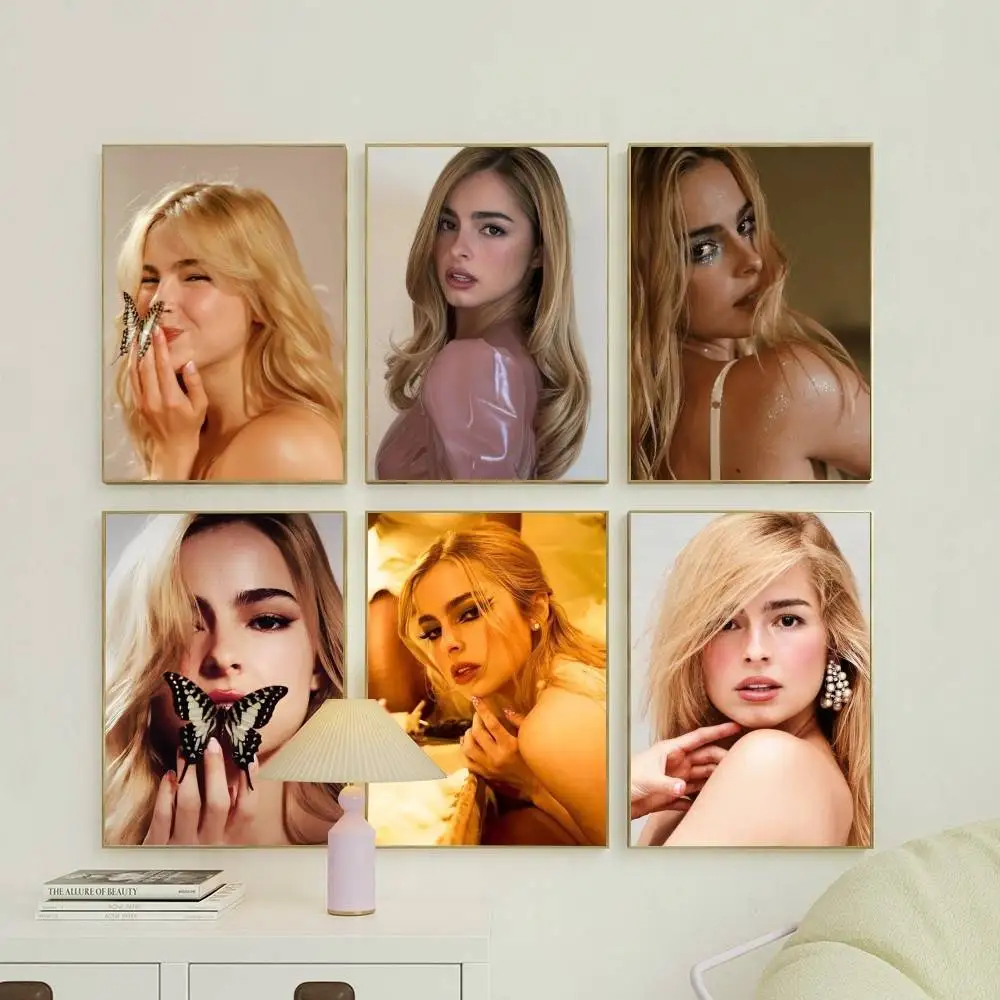 1pc Singer Addison Rae Poster Sticker Print Waterproof Wall Art For Living Room Bedroom Home Decor