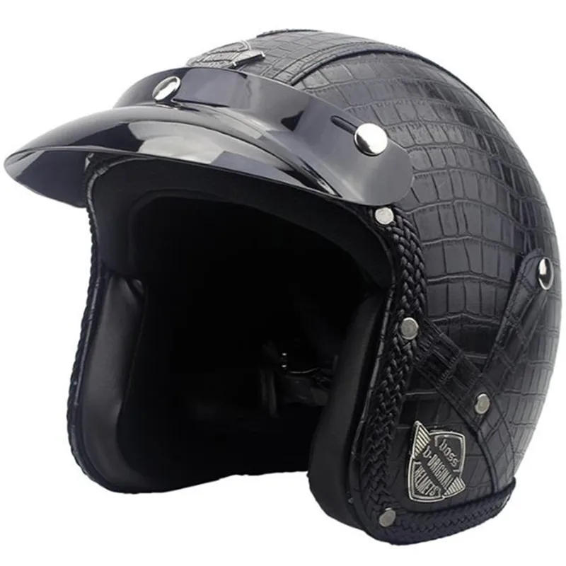 High quality ABS And EPS classic retro Open face 3/4 helmet, for Harley motorcycle and cruise motorcycle protection helmets