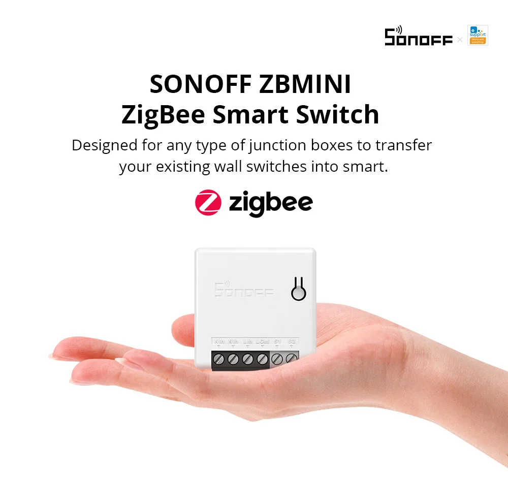 SONOFF ZB-llave electrónica USB Dongle Plus Zigbee 3,0, analizador inalámbrico Zigbee Gateway, Zigbee2MQTT ZHA, captura con antena
