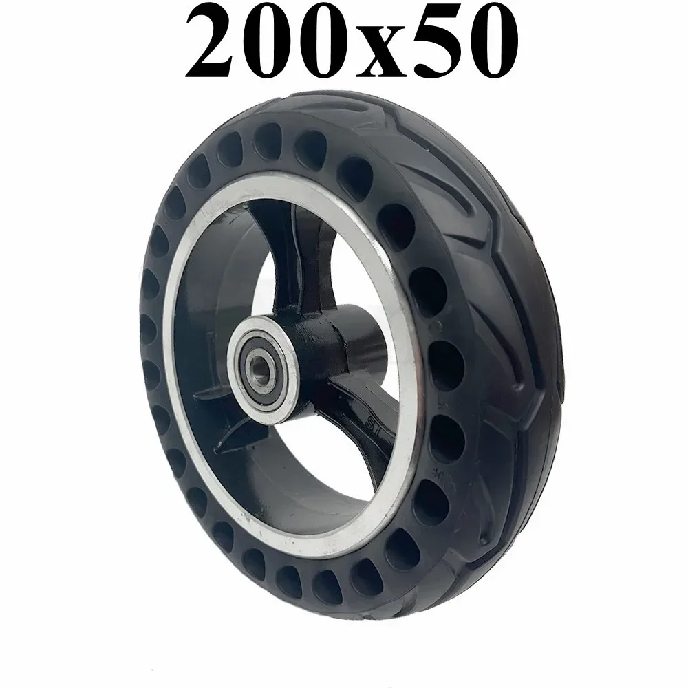 

Electric Scooter Parts 200x50 Honeycomb Through Hole Solid Wheel Tyre 8 Inch Scooter Solid Tire with Alloy Hub