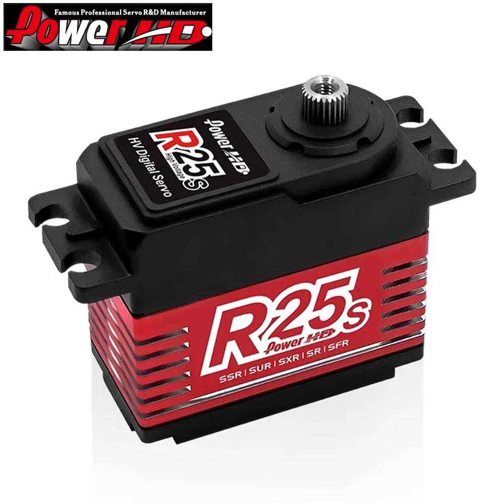 Power HD R25S 6-8.4V 30kg Hight Torque Titanium Gear Brushless Digital Servo For RC Car Truck Robot Fixed-wing Servo Accessories