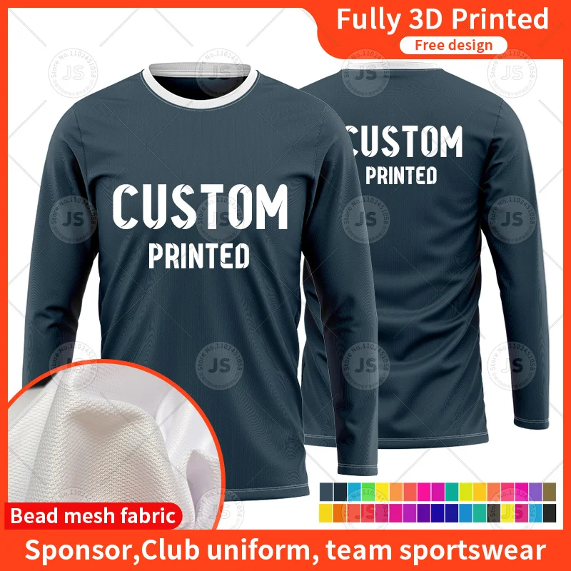 Long Sleeved T-shirt Customization Team Culture Shirt Logo Printing Work Suit Spring  Autumn Men Pullover T-shirt Casual Top