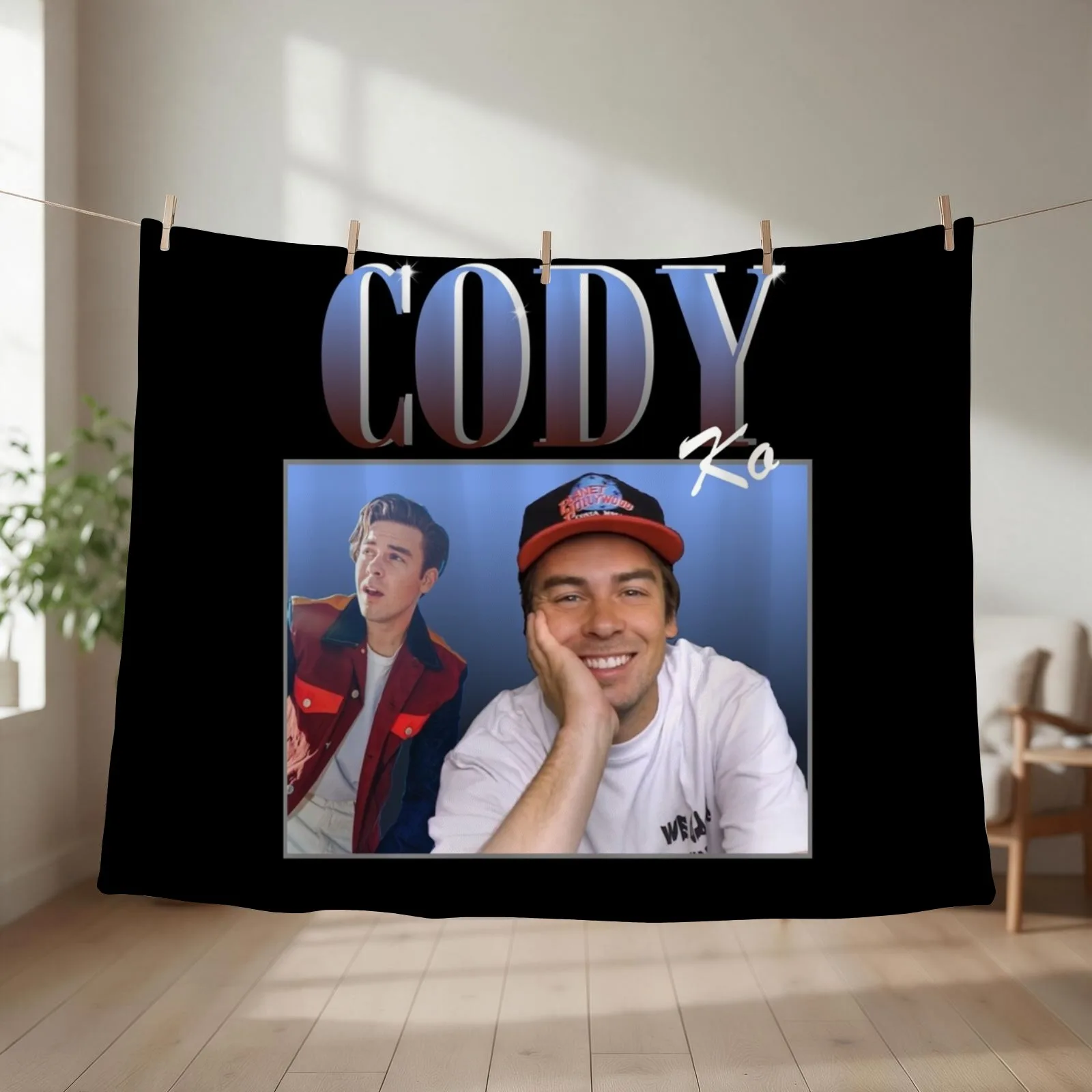 cody ko Throw Blanket couch cozy soft plush fuzzy picnic outdoor blanket
