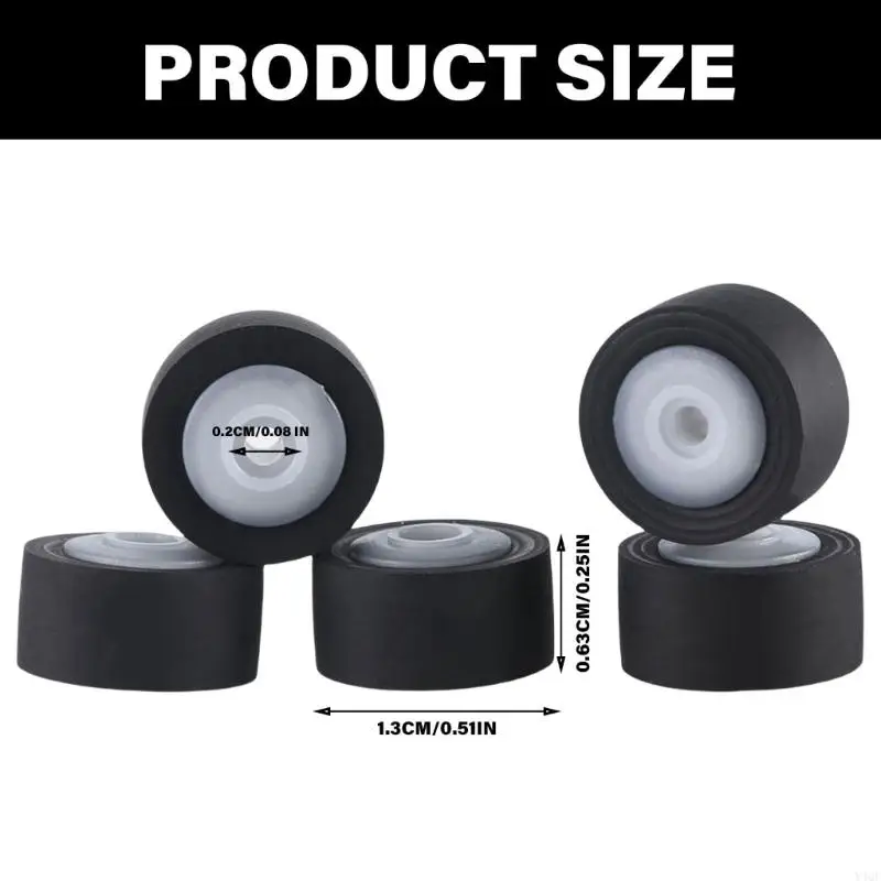 مجموعة y4qf من 5 بكرات ضغط الضغط على بكرات ضغط حزام الكاسيت بكرة كاسيت مجموعة لمسجلات الشريط بغيضات المعدات السمعية