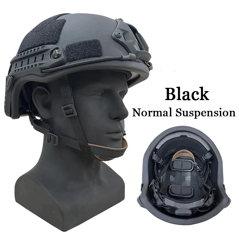 Tactical Helmet Cutting 100%UHMW-PE Ballistics Helmet Wendy Lining NIJ IIIA9mm .44Fast Helmet Rapid Trajectory Helmet