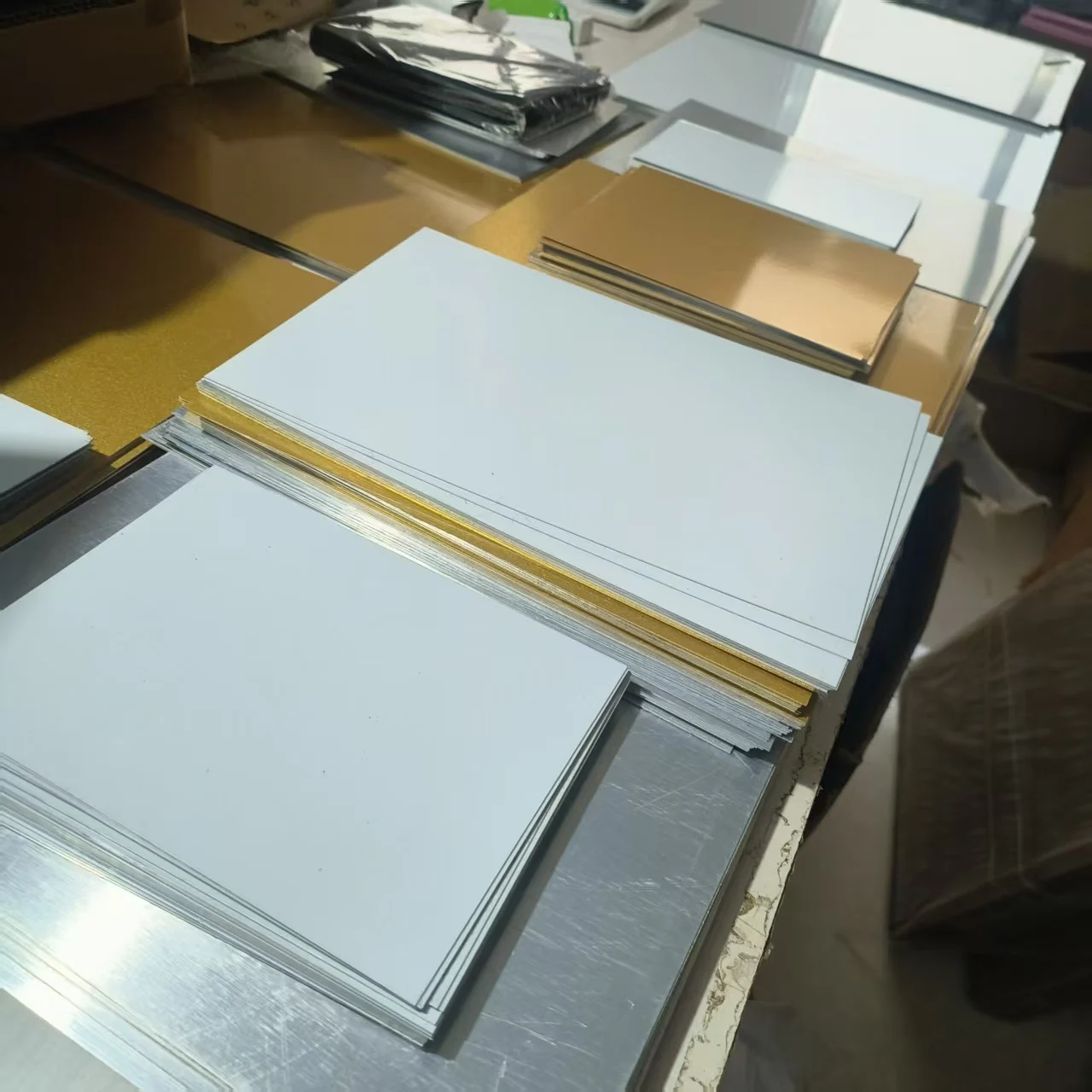 10pcs 0.7mm 320x460mm Sublimation Blank Metal Aluminium Plates Photo Plate Pure white for Dye ink transfer
