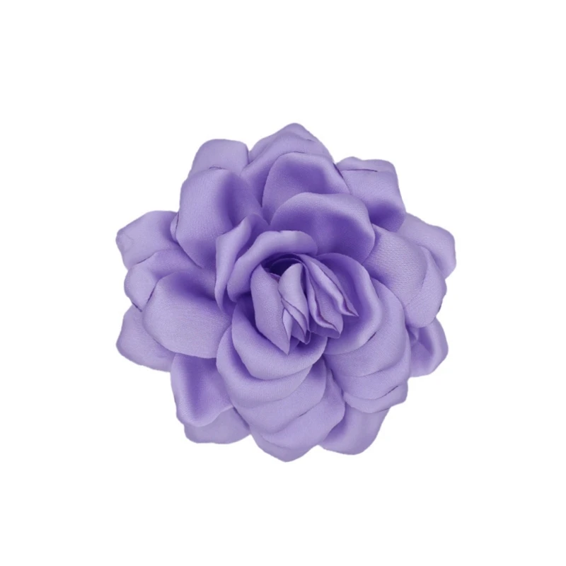 Y1UB Vibrant Fabric Flower Boutonniere Pin Adornment for Women's Festive Celebration image 5