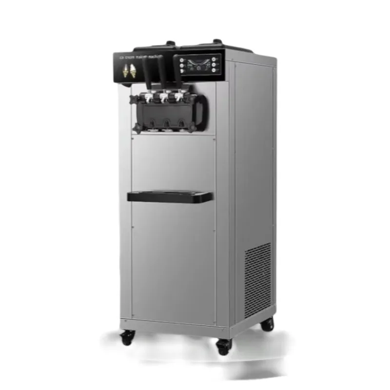 

Оптовая продажа с фабрики мороженого, настольная 3-вкусная автоматическая машина для производства мягкого мороженого