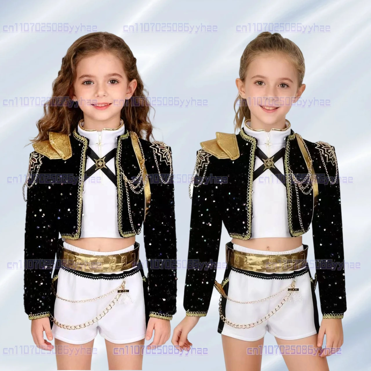 Niños negro dorado Rumi Zoey Mira Cosplay Anime Huntrix disfraz peluca mujeres niñas uniforme gótico fiesta de Halloween ropa de escenario