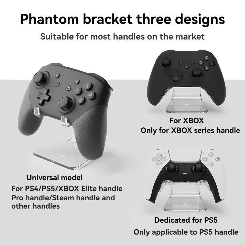 Skull & Co Phantom Stand, Universal Game Controller Holder for PS5 Xbox Switch Pro & Headphone Storage Rack