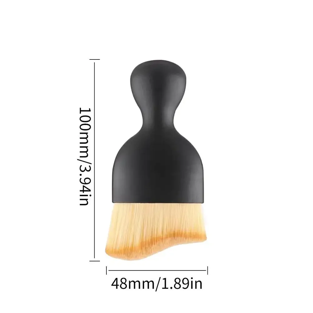 1PC manico corto spazzola per pulizia nail art strumento multifunzionale per la rimozione della polvere per manicure per trucco domestico e pulizia degli spazi vuoti