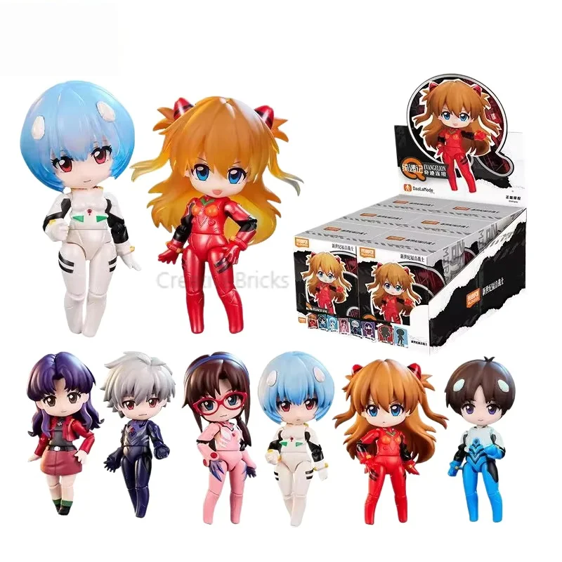 BLOKEES Neon Genesis Evangelion Connection EVA Action Figure Rei Asuka Shinji Kaworu Mari Misato Home Decorations