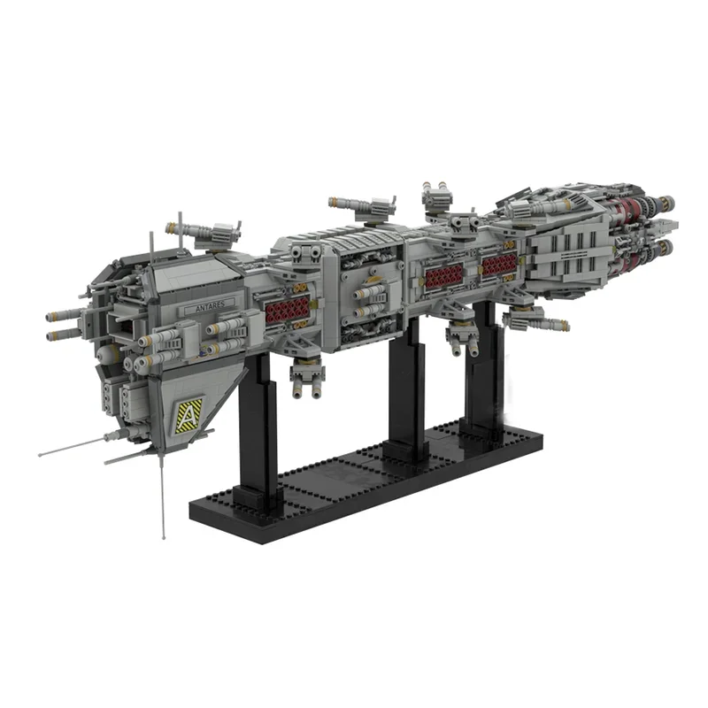 Modelo de nave espacial militar moc blocos de construção dreadnought 5 modelo tecnologia tijolos montagem férias construmento presentes brinquedo