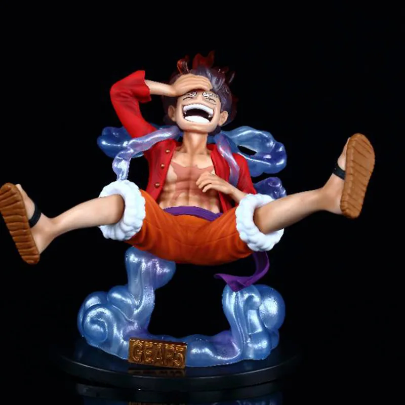 One Piece Luffy Gear 5 Anime Figure Sun God Nika 17cm PVC Action Figurine Statue Collectible Model Doll Toys for Children Gift