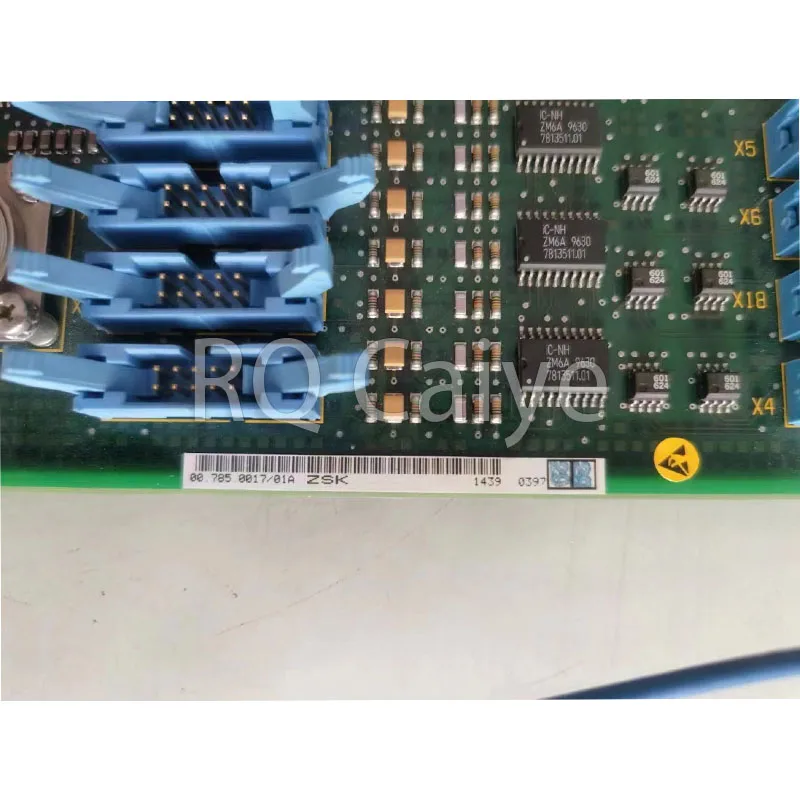 Original Used heidelberg ZSK 00.785.0017/01A Control Card 00.781.4142 ZSK Circuit Board CD102 SM74 Printing Machine Parts