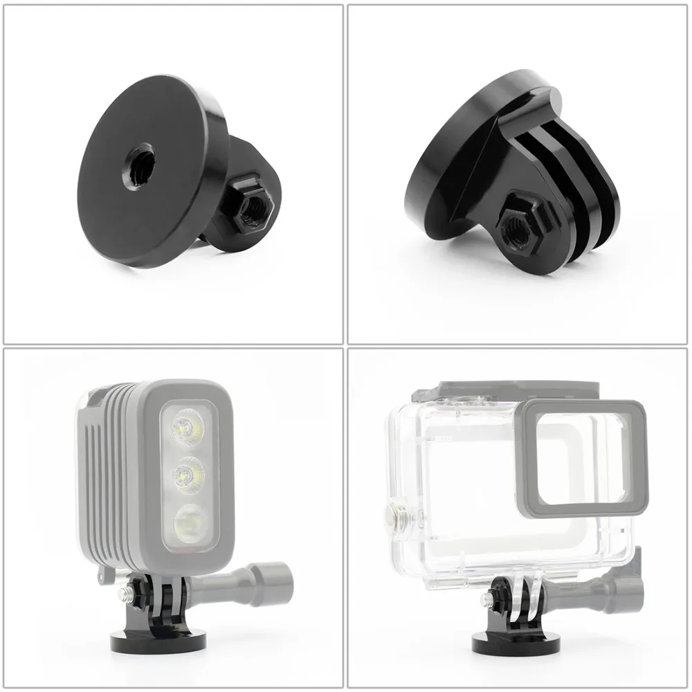 CNC Aluminium Kleiner Stativadapter mit Gewindeschraube für GoPro HD Hero 13 8 7 6 5 4 Session 2 3 SJcam Yi EKEN Action-Kameras – Detail 23